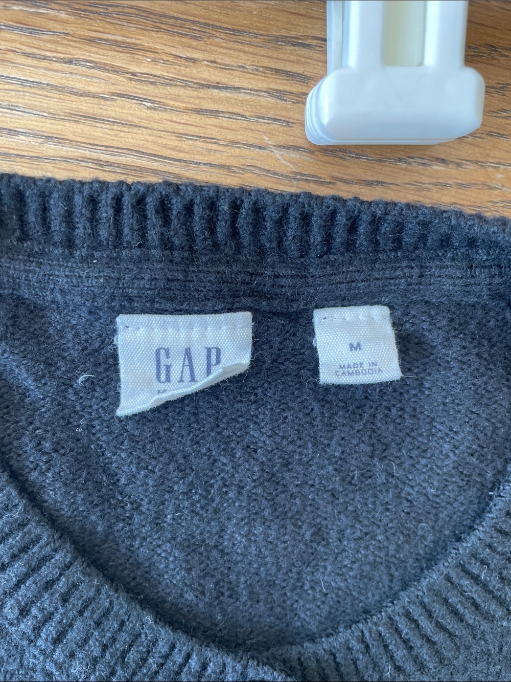 GAP Charcoal Gray Knit Crewneck Sweater